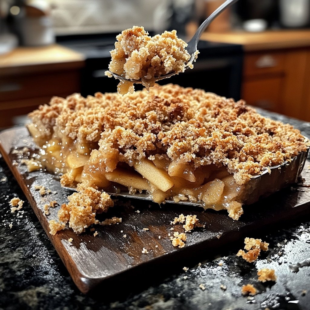 Veganer Apfel-Crumble