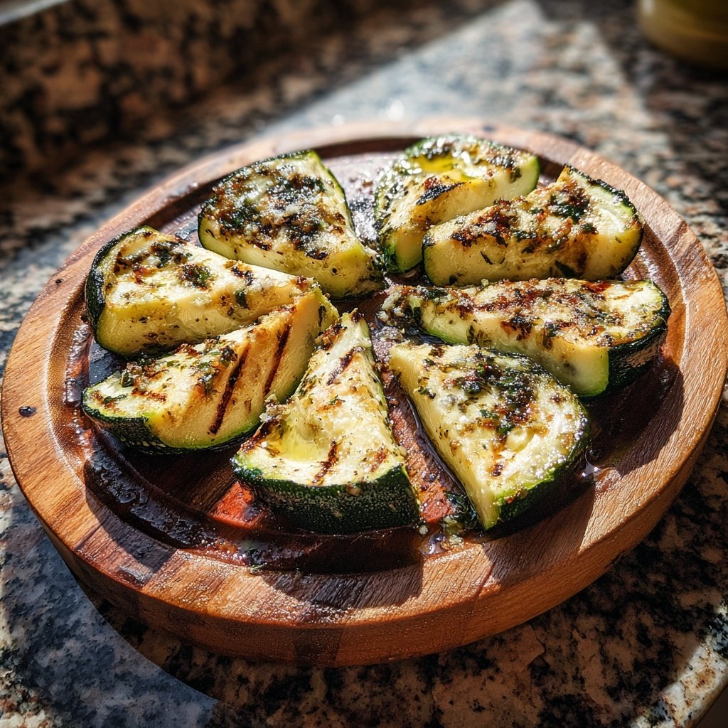 Gegrillte Zucchini Scheiben