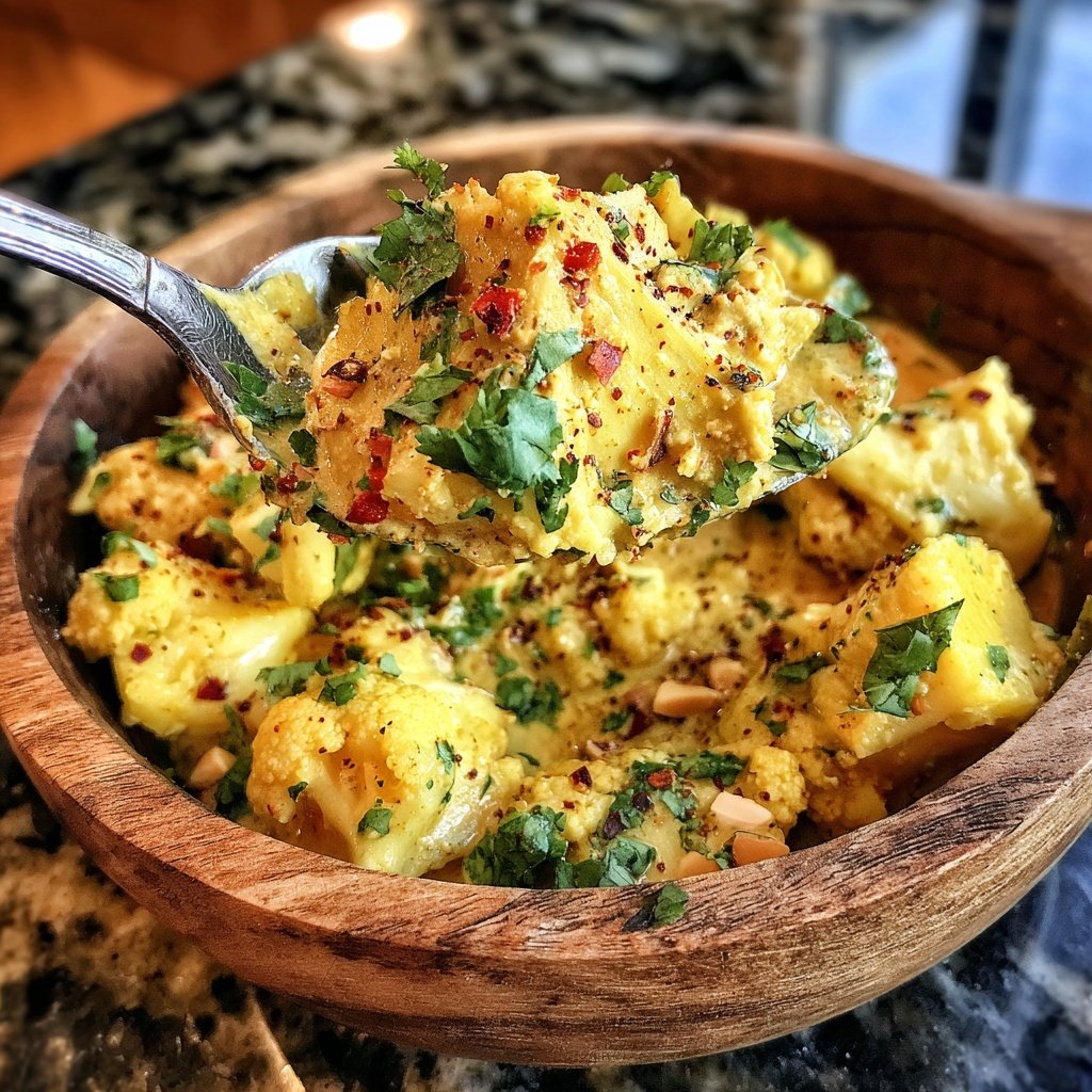 Blumenkohl Curry Mit Erdnussnote